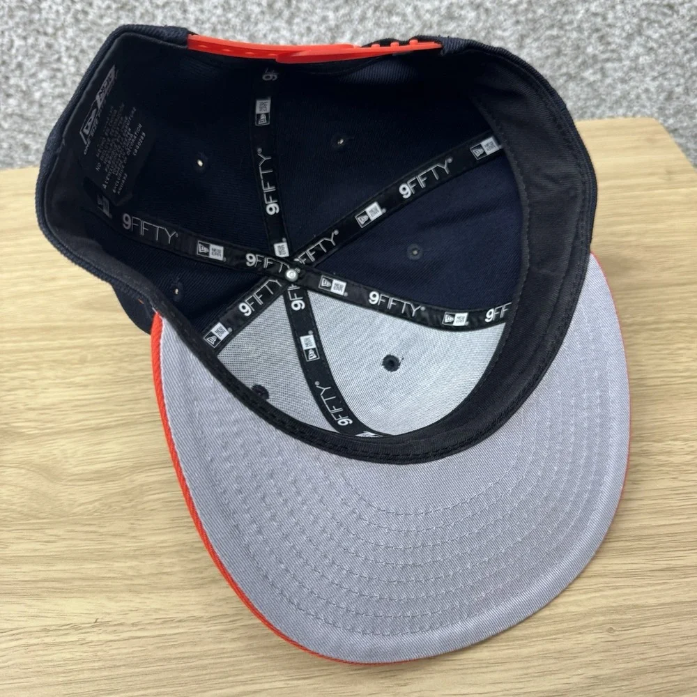 Auburn Tigers Hat Cap Snap Back 4 Bar Script New Era 9Fifty Orange Blue Football